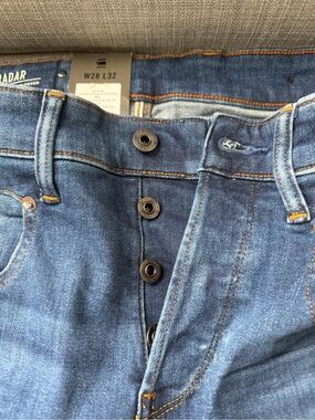 G-Star Raw Women Indigo Skinny Jeans with Button Fly